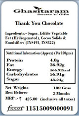Ghasitaram Gifts Chocolate - Thank You Chocolate