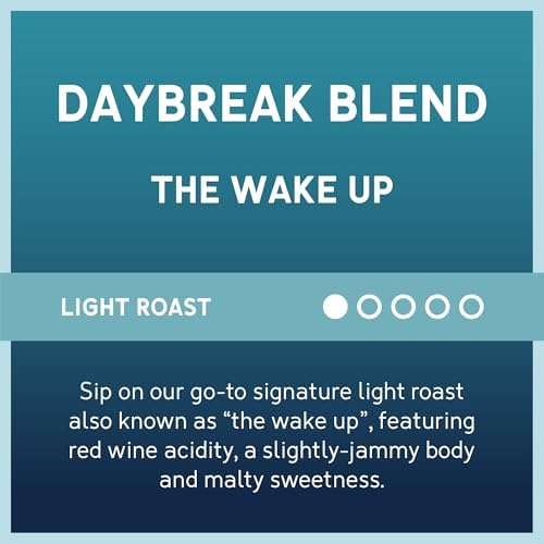 Caribou Coffee, Light Roast Ground Coffee, 100% Arabica Coffee - Daybreak Morning Blend 20 Ounce Bag