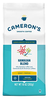 Cameron's Coffee Roasted Ground Coffee Bag, Hawaiian Blend, Package may vary,10 ounce