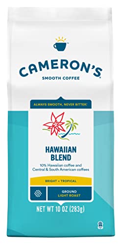 Cameron's Coffee Roasted Ground Coffee Bag, Hawaiian Blend, Package may vary,10 ounce