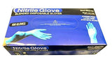 100 Disposible Blended Nitrile Gloves Powder/Latex Free Synthetic Blend Light Blue Large