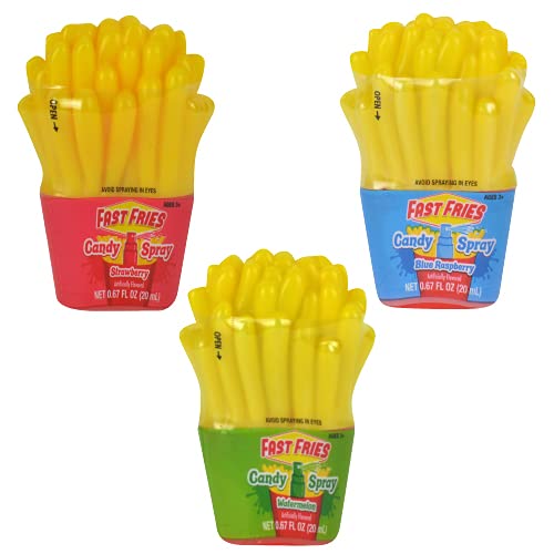 Koko's Confectionery & Novelty Kokos Fast Fries Candy Spray, 0.676 fl oz 20 mL 12 Count Display Box