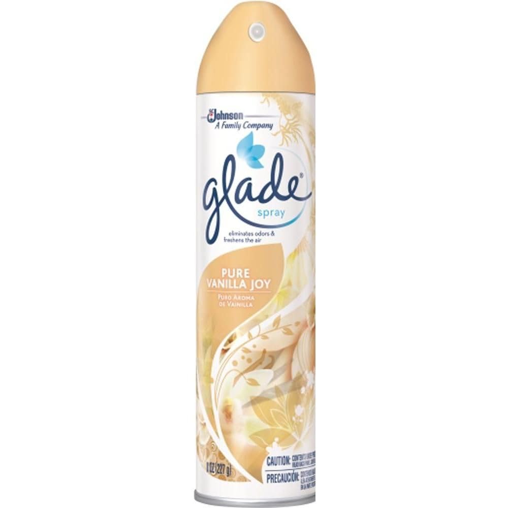 Glade Sheer Vanilla Aerosol 8 Ounce (Pack of 3)