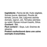 Boulangerie Grissol Baguettes, Tomato & Basil - Light and Crispy, Perfects as a Stand-Alone Snack or Topped 120g Unit Pack, Pack of 1