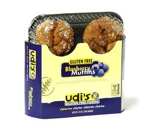 Udi's Gluten Free Blueberry Muffins (1 Case)