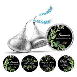 Darling Souvenir 190 Pcs Personalized Black Pre-Wedding Celebration Candy Drop Stickers - Self-Adhesive Mini Chocolate Wrappers for Bridal Shower