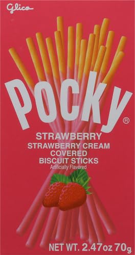 Glico, Strawberry Pocky Sticks, 2.47 oz