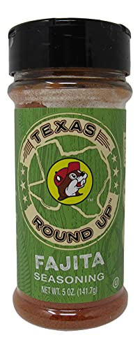 Buc-ee's Texas Round Up Fajita Seasoning, Gluten Free, One 5 Ounce Shaker Bottle