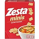 Zesta Minis Saltine Crackers, Soup Crackers, Lunch Snacks, Original, 11oz Box (1 Box)