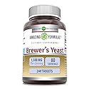 Amazing Formulas Brewer's Yeast 1500 Mg | Tablets Supplement | Non-GMO | Gluten-Free | Made in USA (1 Pack | 240 Count)