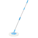 Bonlting Spin Mop Pole Handle Replacement 360 Spinning Cleaning Scraper for Floor Mop Bucket No Foot Pedal Version Blue