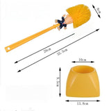 Creative Gift Spoof President Toilet Brush and Holder Set