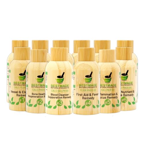 Bestmade Classic Tissue Cell Salt Kit, All 12 Schussler Cell Salts - Boost Your Immune System, Provide Cellular Nutrition Vital to Cellular Function
