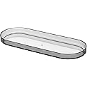 iDesign Finn Bowl Brush and Holder, Toilet Cleaning Set for Bathroom-Black/Smoke, 2 Each