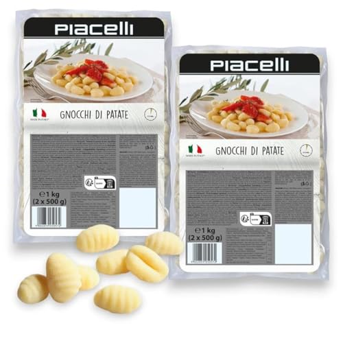 Piacelli Potato Gnocchi- Fresh Gnocchi Pasta Made with Organic Durum Wheat for Authentic Italian Taste- Healthy Pasta with Simple, Nutritious