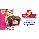 Wonder Crème Filled Chocolate Cupcakes, Individually Wrapped Cupcakes, 8 Count