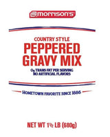 Morrisons Country Style Peppered Gravy Mix 1.5 lb Bag Pack of 2 - Just Add Water w/Exit 28 Bargains Sticker (Total of 3 lbs)