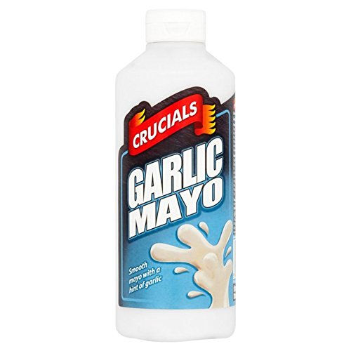 Crucials Garlic and Mayo Squeezy Sauce 500ml, Pack of 3 | Don't Forget About : tartar sauce egg mayo sandwich filler alioli garlic spanish dip