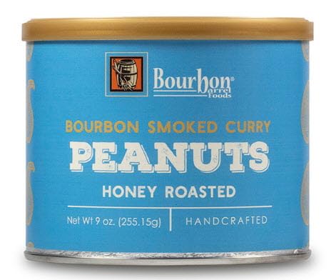 Bourbon Smoked Curry Honey Roasted Peanuts, 9 oz