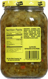 Mt. Olive No Added Sugar Sweet Relish, 16 oz