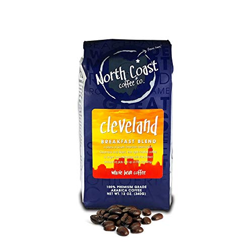 12oz North Coast Coffee - Cleveland Breakfast Blend - Whole Bean Coffee - 12oz Bag (Whole Bean)