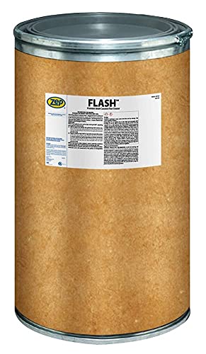 Zep Flash Powdered Concrete Floor Cleaner - 125lb (Case of 1) 72342 - Premium Grade, Alkaline, Removes Grease and Oil Deposits