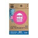 WBM Home Laundry Detergent Pods, 32 Count | Fresh & Clear Unscented | Laundry Pods 10x Ultrapower Cleaning With Color Protection and Eco-Friendly