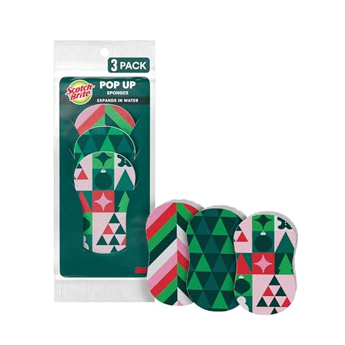 Scotch-Brite Modern Merry Pop-Up Sponges 3 Pack
