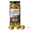 Collins Jalapeno Garlic Stuffed Cocktail Olives, Gourmet Martini Olive Cocktail Garnish, Dirty Martini Olives, Bloody Mary, Jalapeno Olives Garlic
