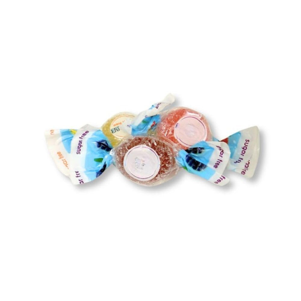Sugar Free Italian Fruit Chews Individually Wrapped Bulk Candy - 1 lb (Approx. 60 pieces)