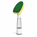 LIBMAN Dishmatic® Dish Wand - Soap Dispensing Dish Brush with Soap Dispenser - Cleaning Scrub Brush with Handle - Refillable Dish Scrubber for Washing