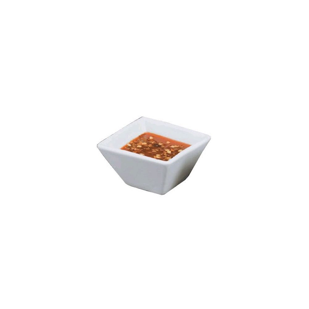 American Metalcraft CSC20 Porcelain Sauce Cup, Square, 2 oz.