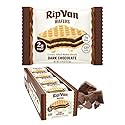 Rip Van Dark Chocolate Wafer Cookies - Healthy Snacks - Non GMO, Keto, Low Carb, Low Sugar (2g), Low Calorie and Vegan, 16 Count