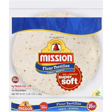 Mission Large Burrito Flour Tortillas 16 ct., 40 oz. A1
