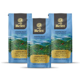 Café Britt® - Costa Rican Montecielo, Coffee From Tarrazu (10.5 oz.) (3-Pack) - Whole Bean, Arabica Coffee, Kosher, Gluten Free, 100% Gourmet & Medium