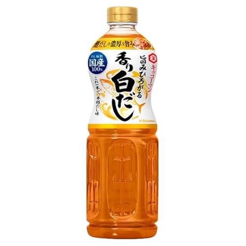 Kikkoman Kaori Shiro Dashi - Japanese Soup Base & Umami Seasoning, Concentrated Stock for Soups, Noddles, Hot Pot & Stir-Fries- 1L Bottle