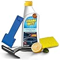 Cerama Bryte Glass Cooktop and Stove Top Cleaner Combo Kit - Includes Cleaning Tool, Razor, Scraper and 1 Pad to Remove Tough Stains - Use on Gas