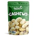 Food to Live - Raw Cashews, 4 Pounds Deluxe Whole Nuts, Unsalted, Unroasted Fancy Snack, Size W-320, Kosher, Vegan, Bulk, A good source of Magnesium