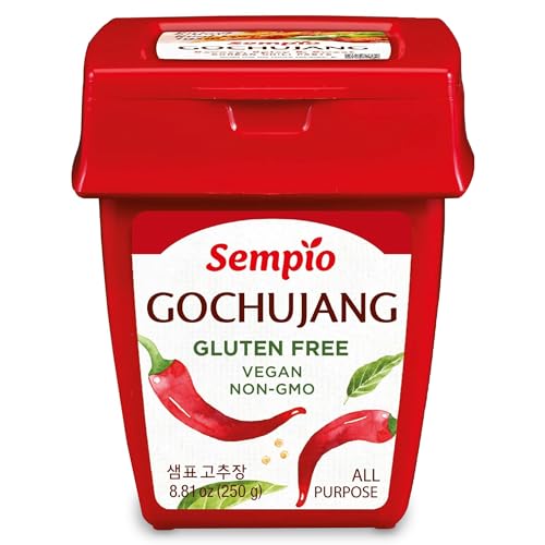 Sempio Gochujang Vegan Korean Red Chili Pepper Paste - Gluten Free: Sweet Spicy Savory Paste, Traditional Fermented Condiment for Cooking, Marinades
