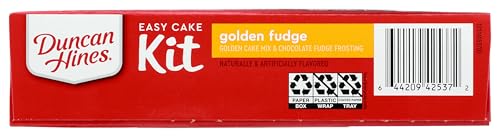 Duncan Hines Easy Cake Kit Golden Fudge Flavored Cake Mix, 8.4 oz.