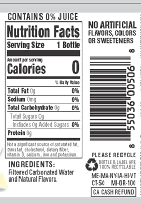 Hal's New York Seltzer Carbonated Vanilla Cream Flavored Sparkling Water, Zero Sugar, Zero Calorie, Zero Carbs, 20 Fl Oz (Pack of 6)