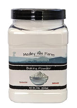 Baking Powder aluminum free by Medley hills farm 2 Lbs. in Reusable Container - Double acting aluminum free baking powder - Kosher - Baking - Made in