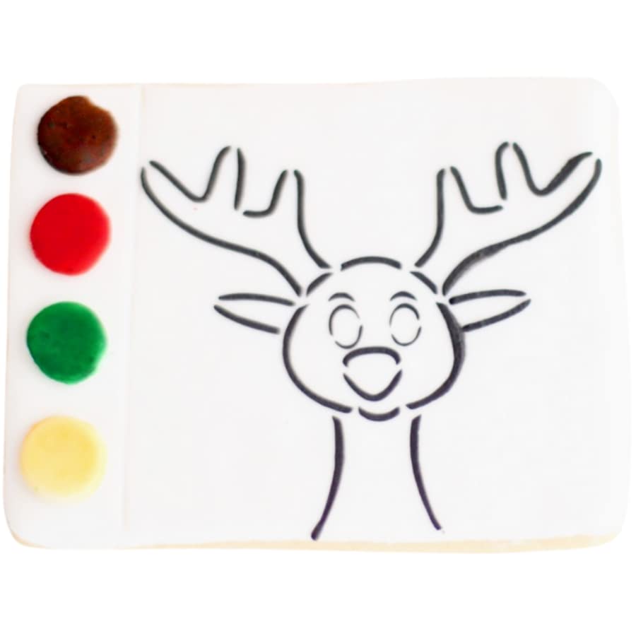 1 Christmas Paint Your Own Cookie. TONS OF DESIGNS TO CHOOSE FROM! Themed Holiday Favors or Party, Stocking Gift!