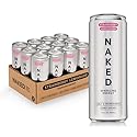 Naked Sparkling Energy Drink, Strawberry Lemonade, 12oz Cans (12 Pack)