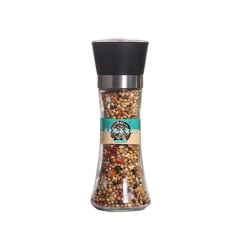 Zercumm120g(4.23Oz) Parsley Crushed Bottled Seasoning Fitness Mixed Seasoning Sea Salt Black Pepper Chives Vanilla Sea Salt Black Pepper (Fitness