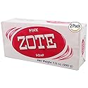 Zote Soap Pink Bar, 14 Ounce, Light & Fresh Scent, Laundry Detergent