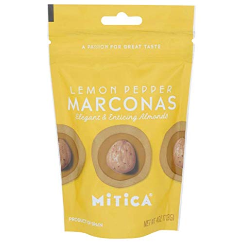 ES268 | Marcona Lemon Pepper | Almendras Marcona al Limón Picantes | 4 oz | Pack of 8