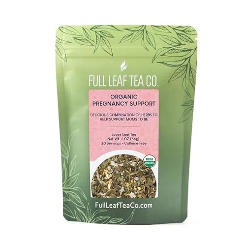 Organic Pregnancy Support Loose Leaf Tea - 2oz Bag (Approx. 30 Servings) | Full Leaf Tea Co.