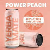 COOLER CO. | YERBA MATE | 100% Org. Caffeine | Power Peach Flavor (12 Pack)