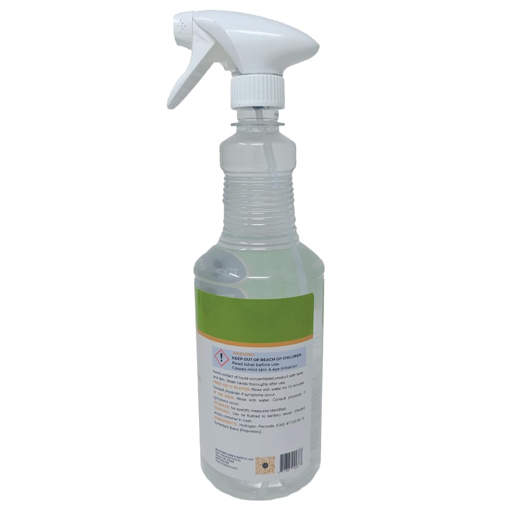 Easy Oxy Marble & Granite Cleaner - Multi-Purpose Cleaner For Natural Stone - 32 oz - Premium Microfiber Cloth- Bundle - 2 Items
